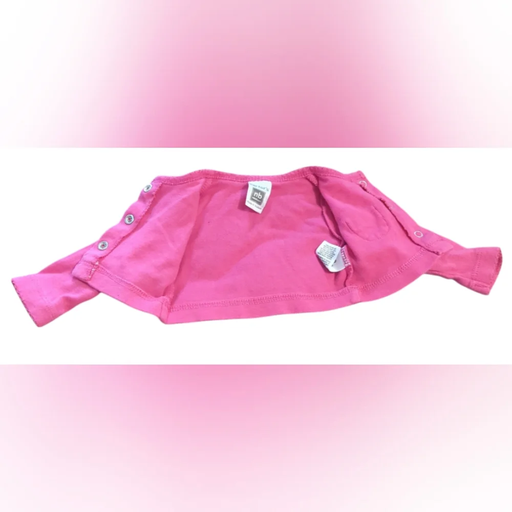 Carter's Pink Long Sleeve Cardigan Size NB.